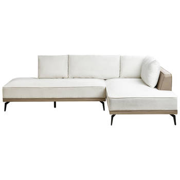 Beliani MYKEN - Modulaire Sofa-Wit-Polyester