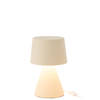 J-line - Tafel Lamp Small Kap Aardewerk Beige - 22x22x34cm