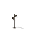 J-line - Lamp Staand 2lampen Ijzer Donker Bruin - 34x21x80cm