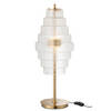 J-line - Lamp Led Goud Metaal/glas Transparant - 22x22x57cm