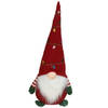 Kerst decoratie kerstman gnome pop - 52 cm - rood - pluche - Kerstman pop