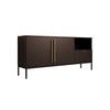 Meubella Dressoir Lagos - Zwart - 180 cm