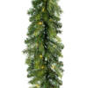 Kerst dennenslinger guirlande groen met verlichting 20 x 270 cm twinkelend - Guirlandes