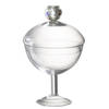 J-line - Voorraadpot Diamant Kristal Transparant Glas Large - 14x14x25cm