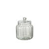 J-line - Voorraadpot Elia Glas Transparant Small - 17.8x17.8x23cm