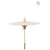 J-line - Parasol Katoen/hout Wit - 48x48x57cm