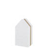 J-line - Opbergdoos Huis Karton Wit Met Goud - 31x7x34.5cm