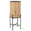 J-line - Lamp Standing Bamboo/metal Nat - 30x30x77cm