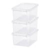 Opbergbox SET VAN 3 - 8L - Orthex - SmartStore - Transparant, wit