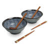 Edo Japan - Ramen Bowl Set Japanse Golf 2pers O/22cm H9cm