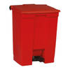 Rubbermaid - Step-On Classic container 68 liter - Polyethylene - rood