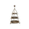 Fruitschaal Home ESPRIT Gouden Metaal 43 x 43 x 79 cm Kerstboom