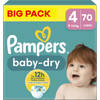 Pampers - Baby Dry - Maat 4 - Big Pack - 70 stuks - 9/14 KG