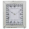 Bordsklocka Alexandra House Living Zilverkleurig Kristal Helder 22 x 26 x 6 cm