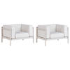 Beliani FERRETTI - Fauteuil-Beige-Synthetisch materiaal