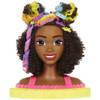 Barbie - Ultra Hair - Hoofd? Styling van donkerbruin kroeshaar regenbooghaar - Mannequin pop - 3 jaar en + - BARBIE - HM