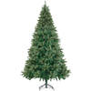 tectake® Kunstkerstboom - 230 cm - Realistische Uiterstraling - dichte groene naalden - inclusief standaard