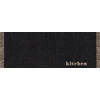 MD Entree - Vloerkleed - Keukenloper - Cook & Wash - Woven Black - 50 x 150 cm