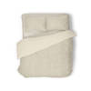 Eleganzzz Dekbedovertrek Teddy Rib Fleece - beige 200x200/220cm