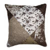 Clayre & Eef Kussenhoes 40x40 cm Bruin Polyester Bloemen Sierkussenhoes Bruin Sierkussenhoes