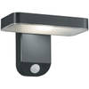 LED Solar Tuinverlichting - Wandlamp - Trion Escarino - Zonne-energie - Bewegingssensor - 4W - Spatwaterdicht IP44 - Mat