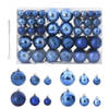 vidaXL Kerstballen 100 st Ø3/4/6 cm blauw