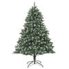 vidaXL Kunstkerstboom met standaard 210 cm PVC