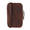 Landley Compact Leren Dames Telefoontasje - Antique Vintage Pull-up Leer - Donker Cognac / Bruin