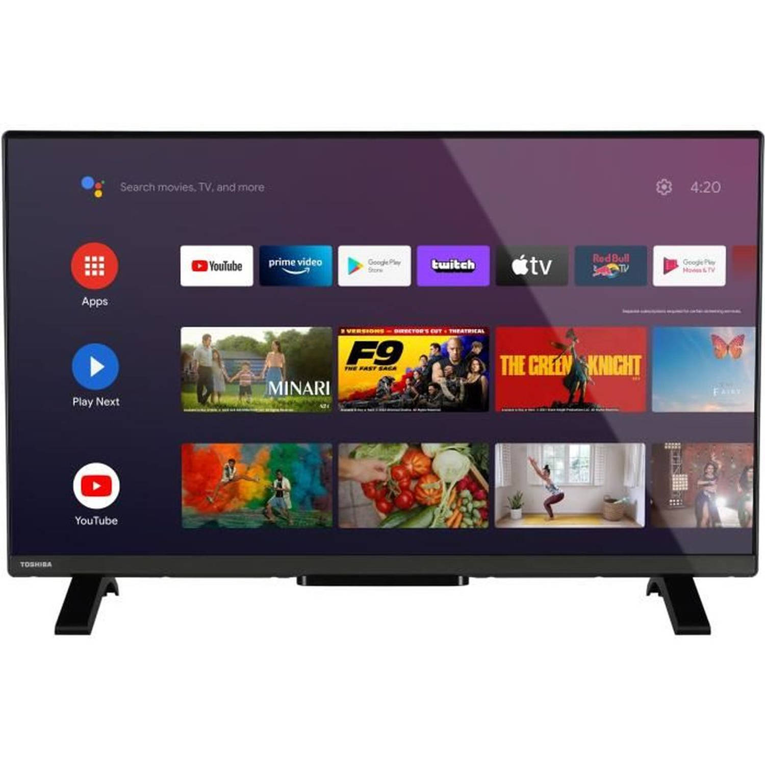 TOSHIBA 32LV2E63DG - 32'' (80 cm) LED-TV - Full HD 1920x1080 - HDR10 - Smart TV aangesloten TV - 2xHDMI - WiFI