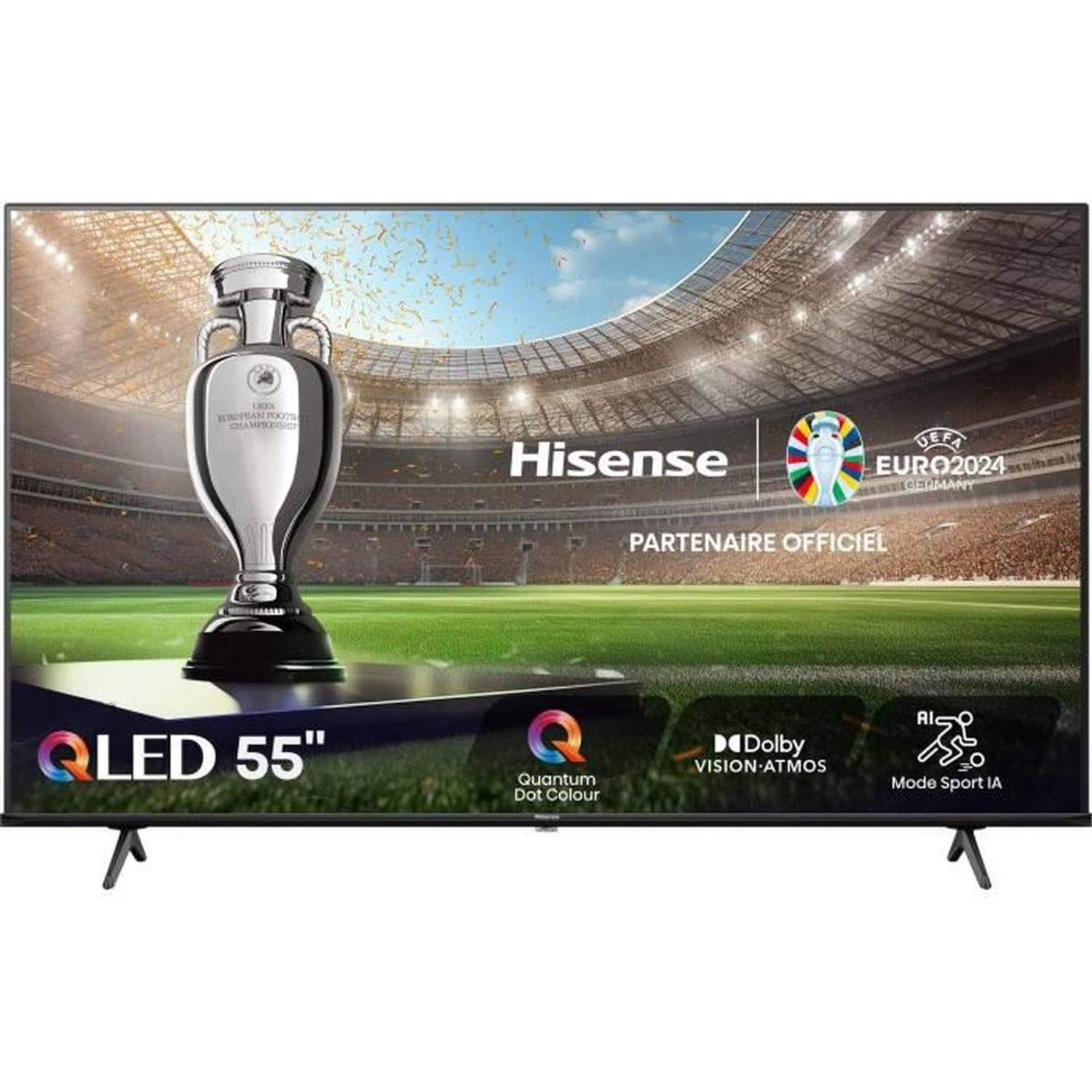 Hisense 55E7NQ tv 139,7 cm (55") 4K Ultra HD Smart TV Wifi Zwart 330 cd/m²