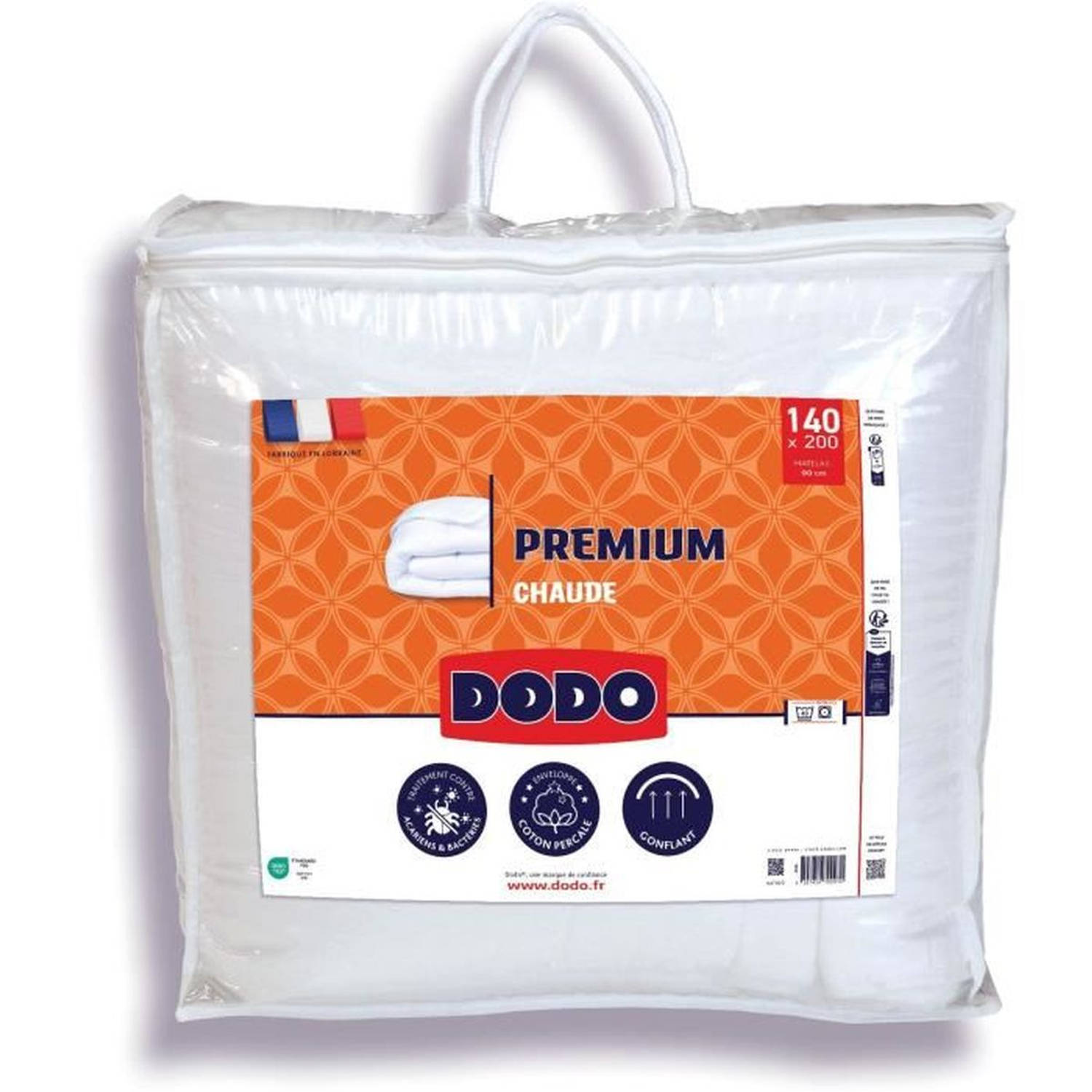 Warm dekbed - DODO - PREMIUM - 220 x 240 cm - 250G/M² - Wit