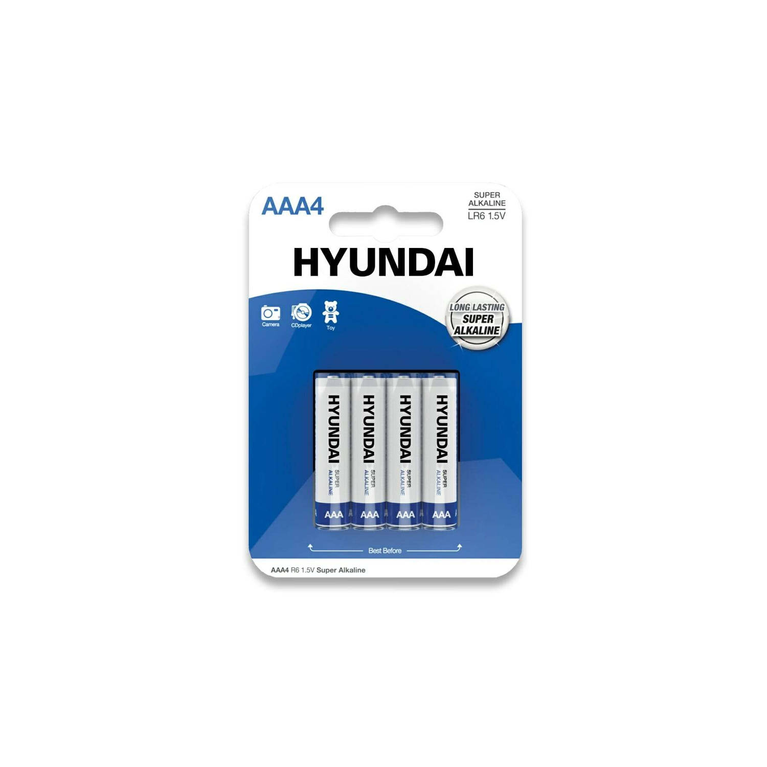 Hyundai Batteries - Super Alkaline AAA batterijen - PVC box - 24 stuks