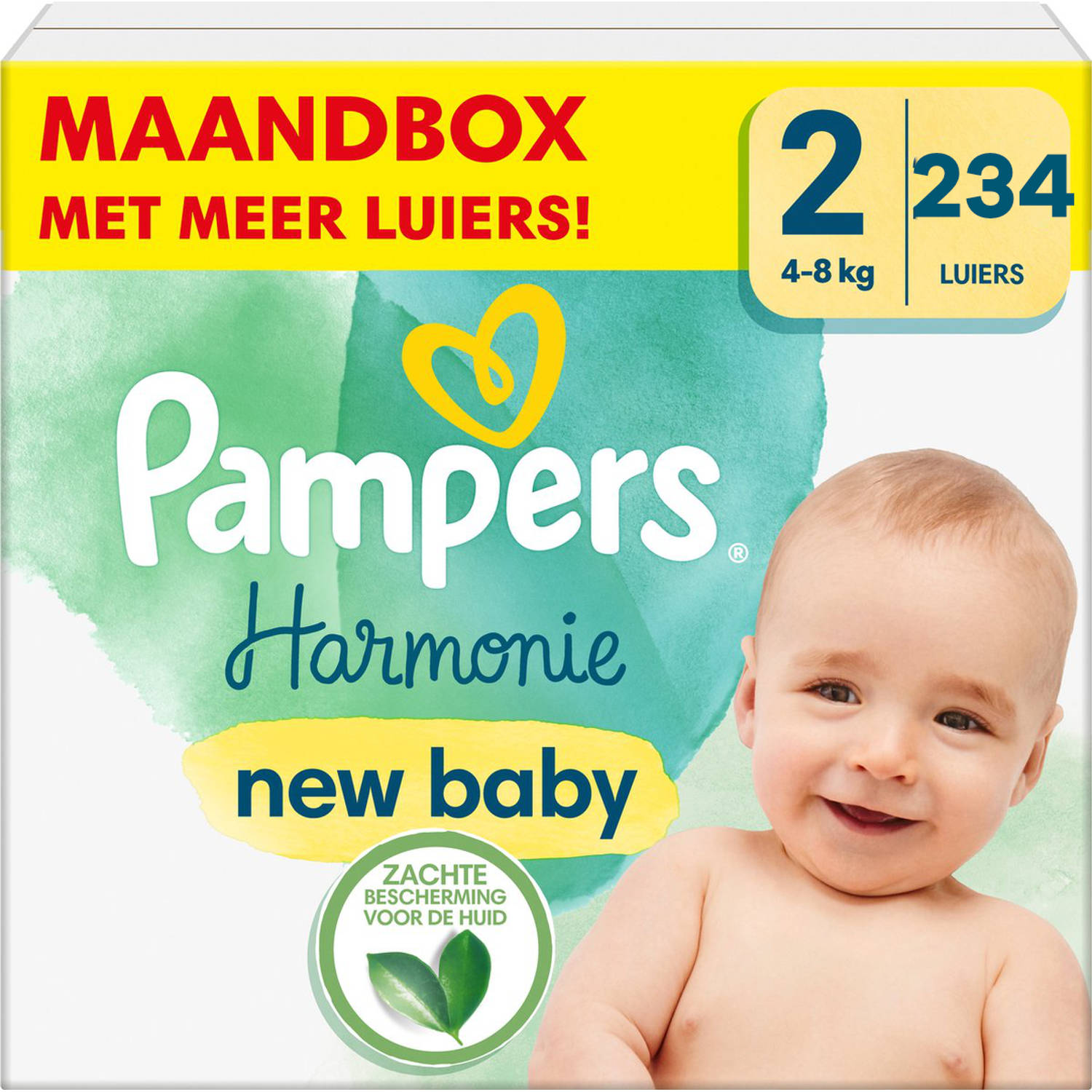 Pampers - Harmonie - Maat 2 - Maandbox - 234 stuks - 4/8 KG