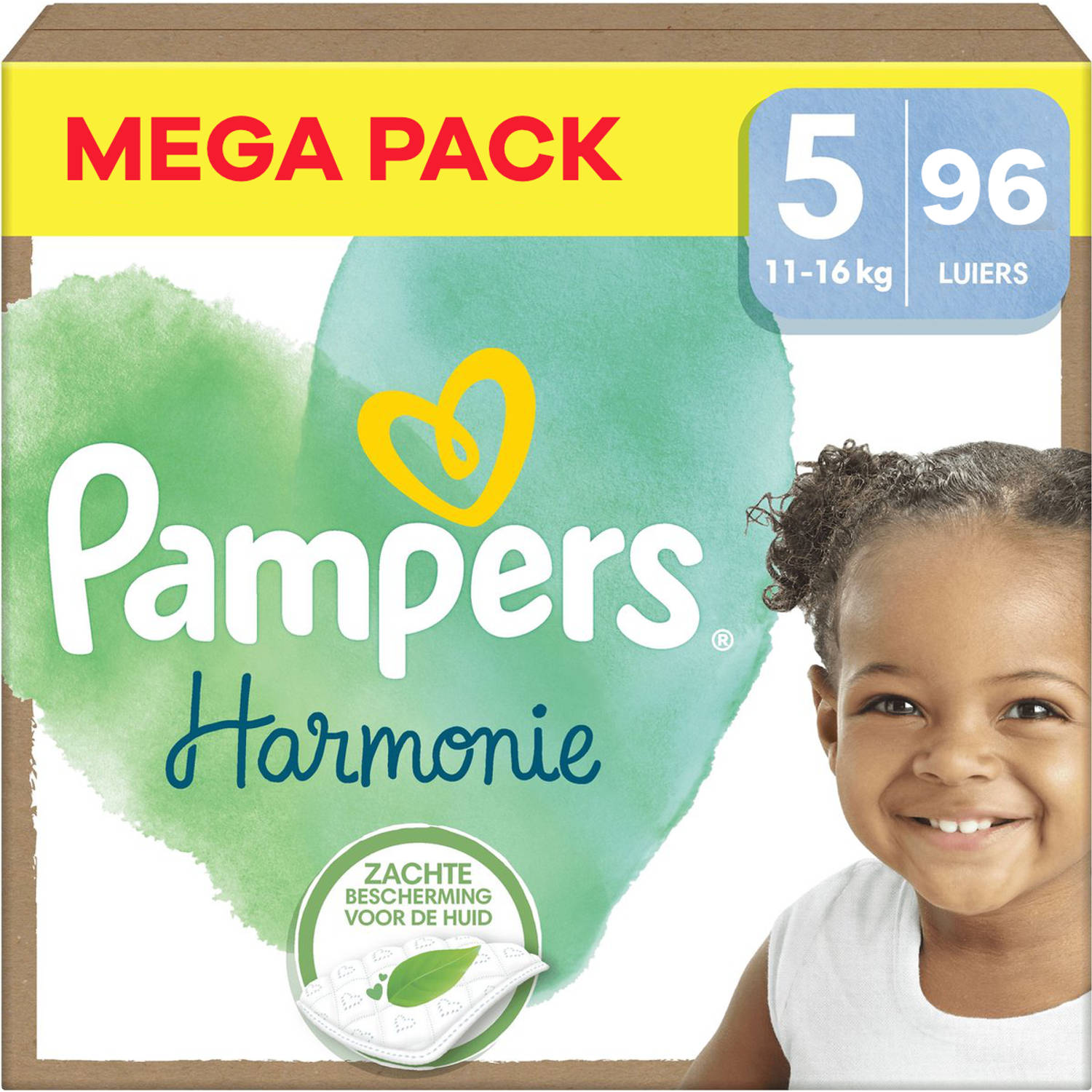 Pampers - Harmonie - Maat 5 - Mega Pack - 96 stuks - 11/16 KG