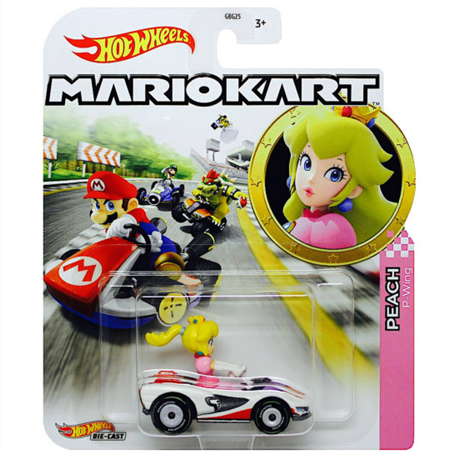 Hot Wheels Mario Kart - Peach P-Wing Kart