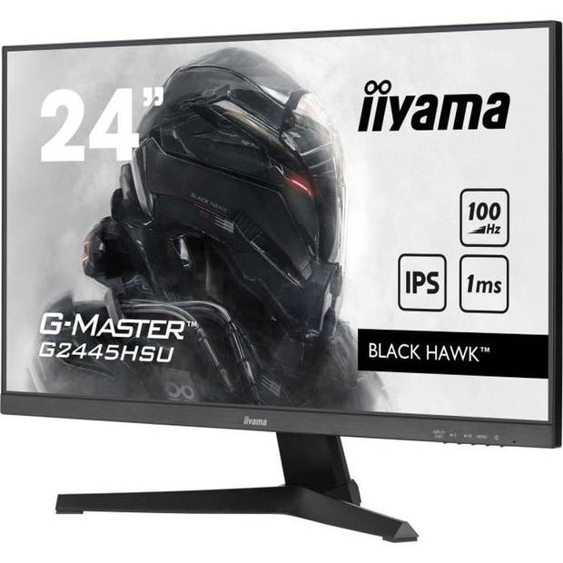 PC-gamerscherm - IIYAMA - G2445HSU-B1 - 23,8 FHD - IPS-paneel - 1 ms - 100 Hz - HDMI/DisplayPort / HUB-USB, luidsprekers