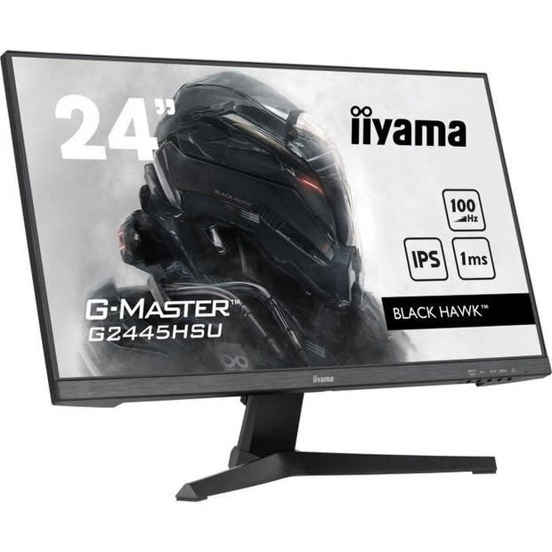 PC-gamerscherm - IIYAMA - G2445HSU-B1 - 23,8 FHD - IPS-paneel - 1 ms - 100 Hz - HDMI/DisplayPort / HUB-USB, luidsprekers