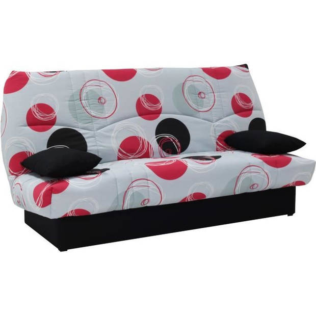 Clic clac 3 plaatsen DREAM - 100% Katoenen stof met Planete print - Bed 125x190 cm - L190 x D92 x H96 cm