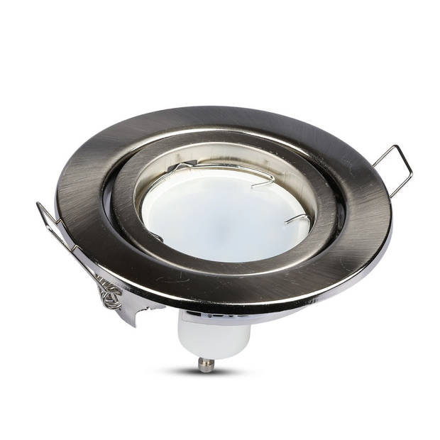 V-TAC VT-7227RD-SN LED inbouwspots - GU10 - IP20 - Satijn Nikkel - Modelnr: - VT-7227RD-SN