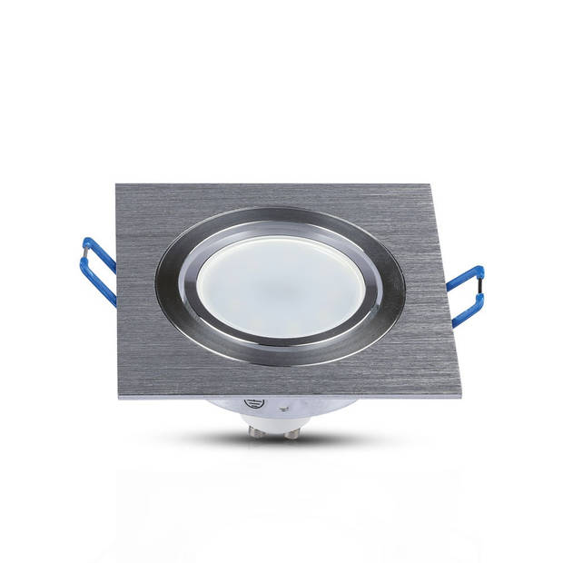 V-TAC VT-782SQ-AB LED inbouwspots - GU10 - IP20 - Aluminium borstel - Modelnr: - VT-782SQ-AB