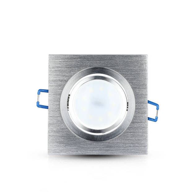 V-TAC VT-782SQ-AB LED inbouwspots - GU10 - IP20 - Aluminium borstel - Modelnr: - VT-782SQ-AB