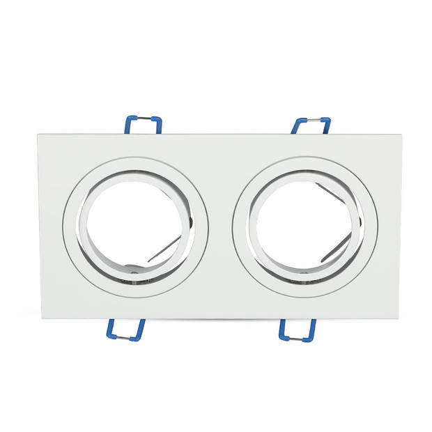 V-TAC VT-783SQ-WH LED-spots - Inbouwarmatuur - GU10 - IP20 - Wit - Modelnr: - VT-783SQ-WH