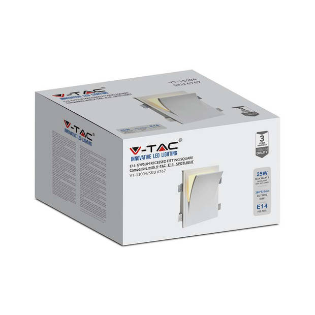 V-TAC VT-11004 LED-spots - E14 wandverlichting - IP20 - Wit