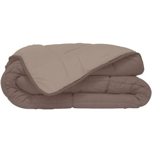 HUDSON Microvezel licht dekbed 200 g / m² - 240 x 260 cm - Taupe & linnen