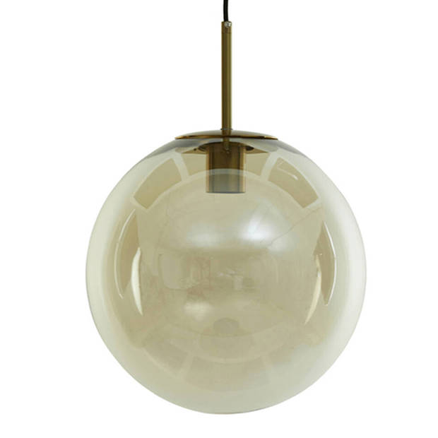 Light and Living hanglamp - brons - glas - 2958885