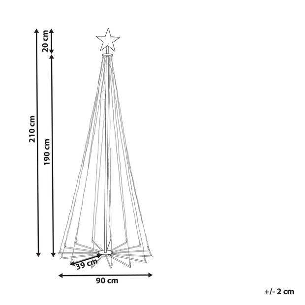 Beliani IKAMIUT - Kerstverlichting-Transparant-Synthetisch materiaal