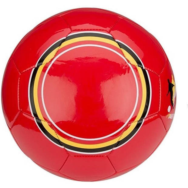 Avento Voetbal Belgie - Glossy - Maat 5 - Rood / Geel