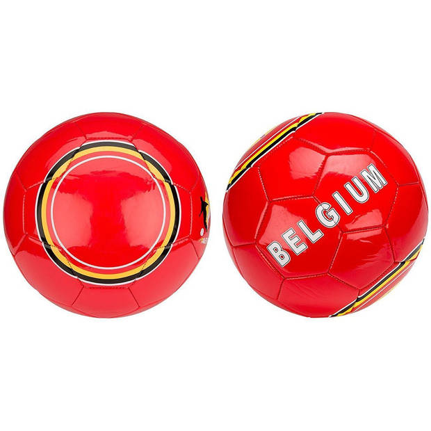 Avento Voetbal Belgie - Glossy - Maat 5 - Rood / Geel