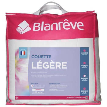 BLANREVE Licht microvezel dekbed - 220 x 240 cm - Wit