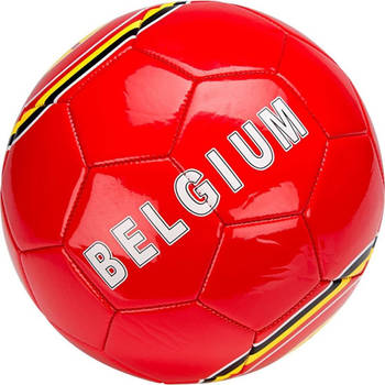 Avento Voetbal Belgie - Glossy - Maat 5 - Rood / Geel